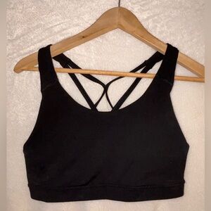 Old Navy athletic wear, Black, HIGH IMPACT Sports Bra, size L